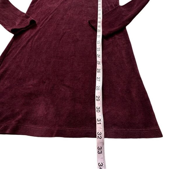 UO iets Frans… Cinzia Velour Mini Dress Women’s M Burgundy Quarter Zip - Picture 5 of 11